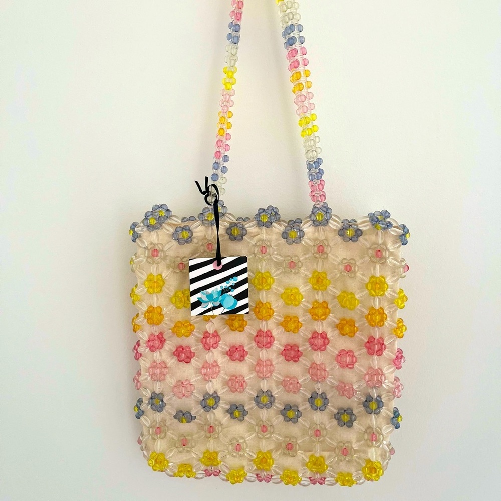 Cynthia Rowley Daisy Floral Beaded Tote bag